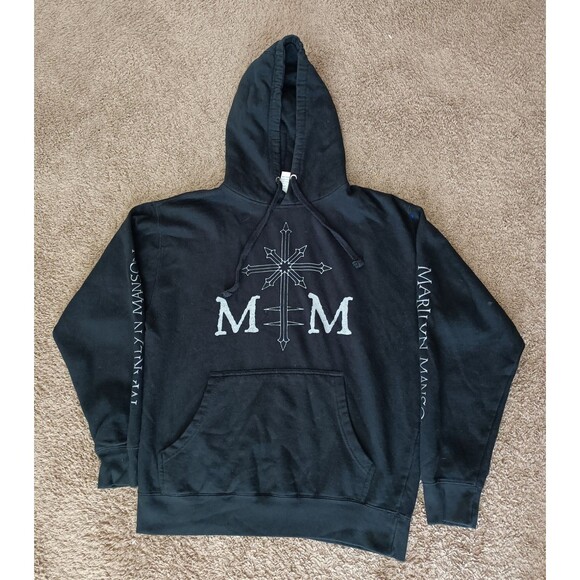Marilyn Manson Hoodie Men's Medium Black Long Sleeve - Picture 1 of 7